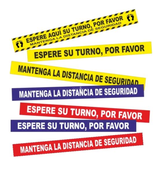 Adhesivo "Espere su turno , por favor"