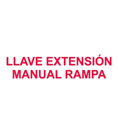 Adhesivo Llave Rampa