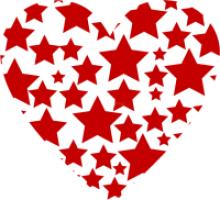Corazón de estrellas - San Valentín
