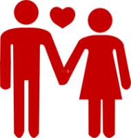 Pareja corazón - San Valentín