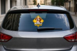Pegatina "Beagle a bordo"