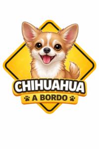 Pegatina "Chihuahua a bordo"