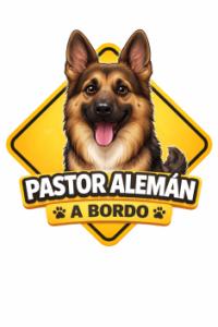 Pegatina "Pastor Alemán a bordo"