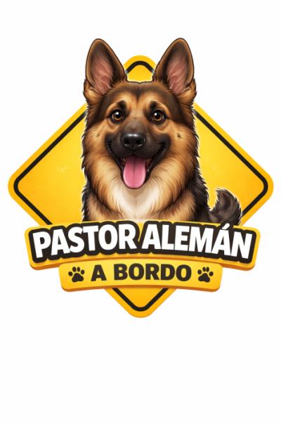 Pegatina "Pastor Alemán a bordo"