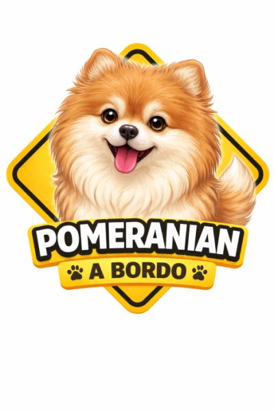 Pegatina "Pomerania a bordo"