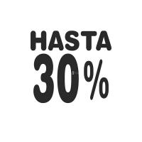 Rótulos rebajas hasta porcentaje