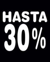 Rótulos rebajas hasta porcentaje