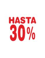 Rótulos rebajas hasta porcentaje
