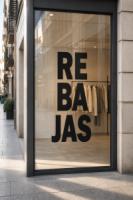 Rótulos rebajas vertical