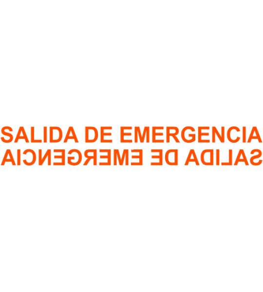 Salida de Emergencia Rojo y Blanco