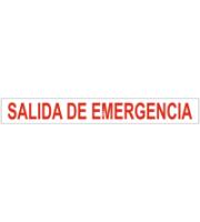 Salida de Emergencia Rojo y Blanco