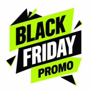 Vinilo Black Friday Promo verde neón