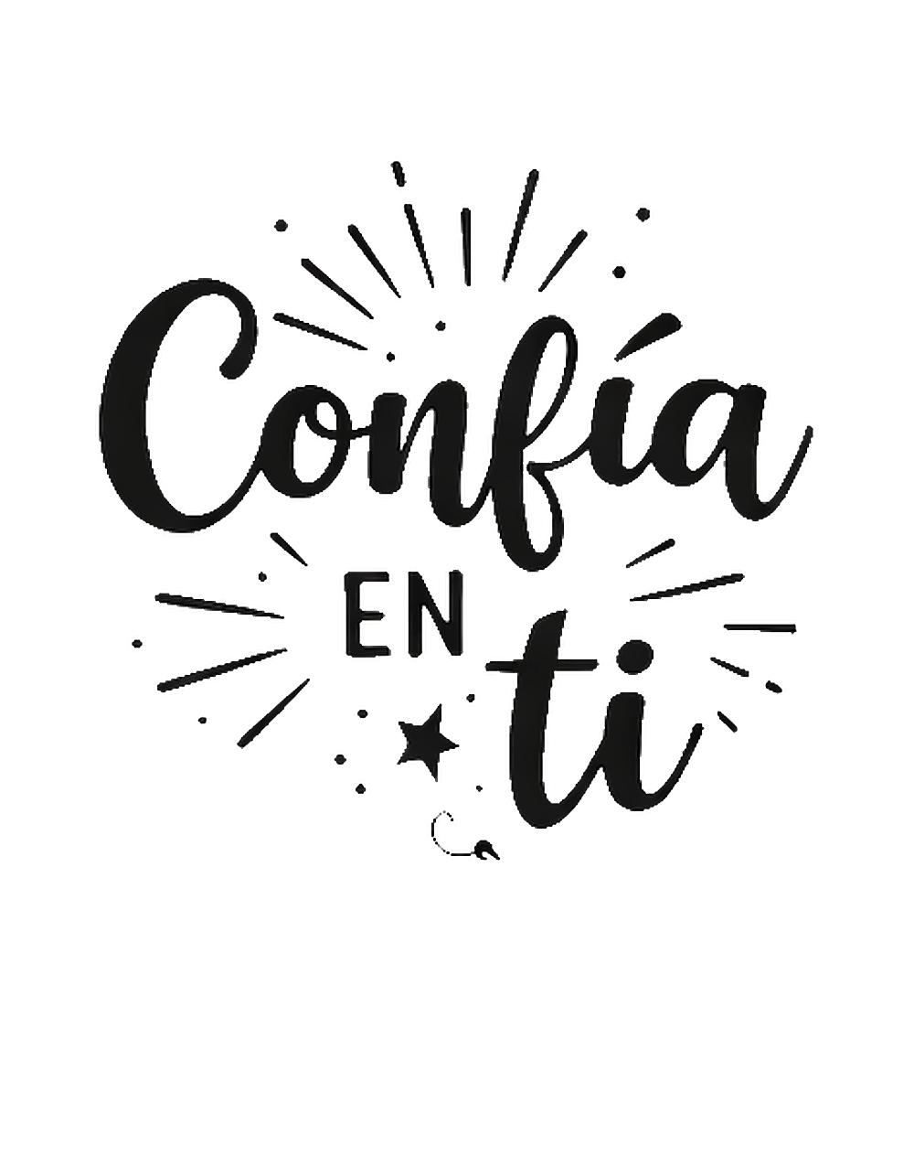 Vinilo "Frase Confía en ti"