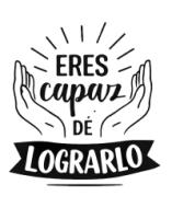 Vinilo Frase "Eres capaz de lograrlo"