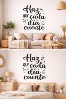 Vinilo Frase "Haz que cada día cuente"