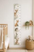 Vinilo Medidor Animales del Bosque en Acuarela (personalizable)