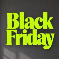 Vinilo Promoción Black Friday verde lima neón