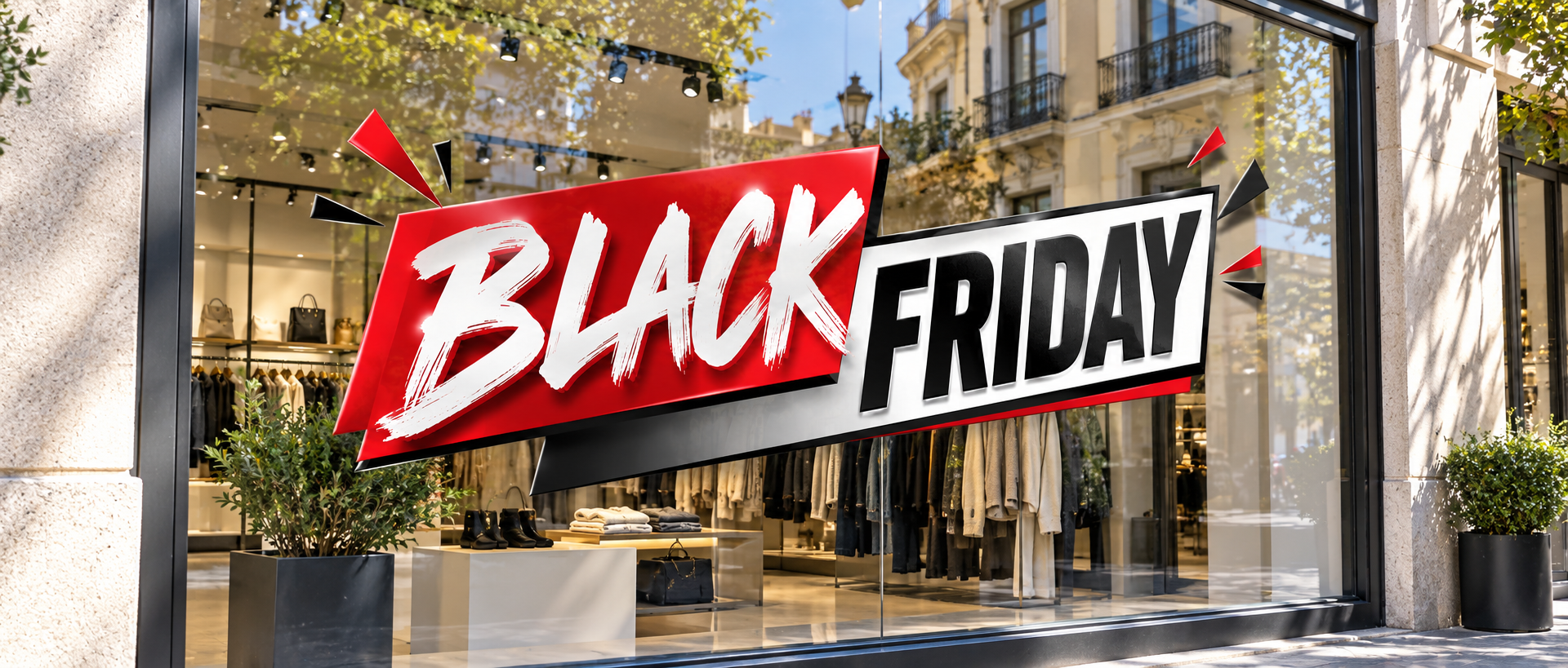 Vinilo promocional Black Friday estilo cómic