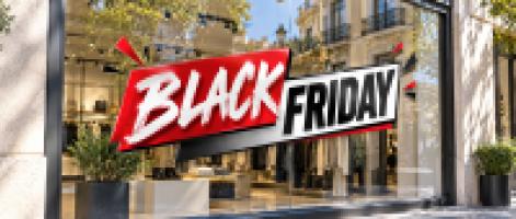 Vinilo promocional Black Friday estilo cómic