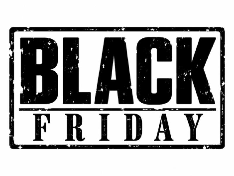 Vinilo Sello Black Friday vintage estampado