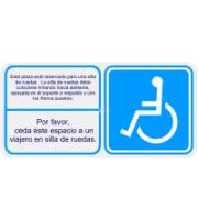 Indicativos PMR "Silla de Ruedas Lado Derecho"