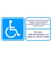 Indicativos PMR "Silla de Ruedas Lado Derecho a Contramarcha"