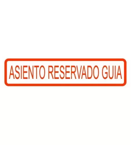 Adhesivo Butaca Guía