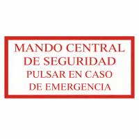 Adhesivo Mando Central de Seguridad