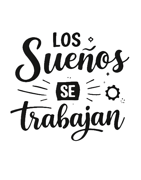 Vinilo Frase "Los sueños se trabajan"