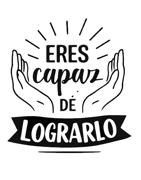 Vinilo Frase "Eres capaz de lograrlo"