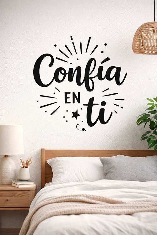 Vinilo "Frase Confía en ti"