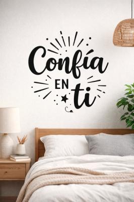 Vinilo "Frase Confía en ti"