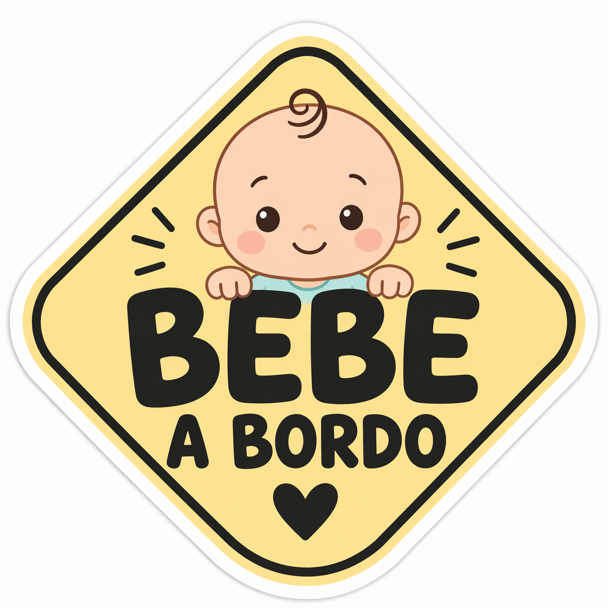 Pegatina "Bebe a bordo"