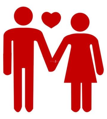 Pareja corazón - San Valentín