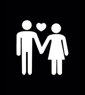 Pareja corazón - San Valentín