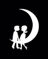 Pareja luna - San Valentín