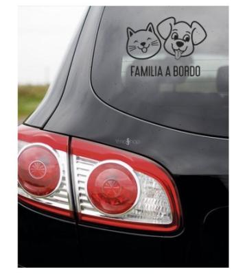 Pegatina Familia a Bordo