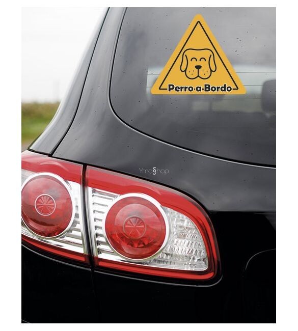 Vinilo Precaución Perro a Bordo