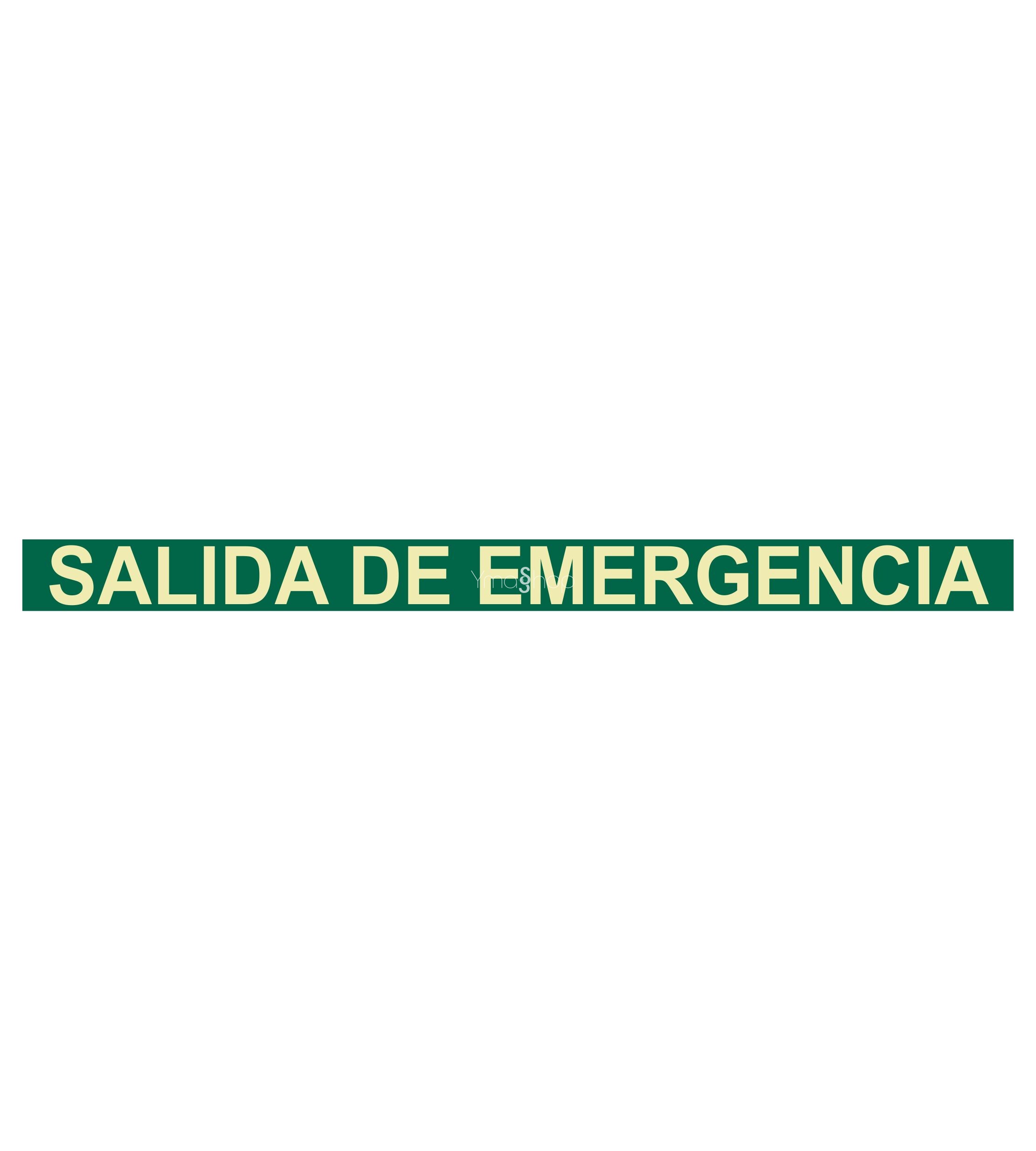 Indicativo Salidas de Emergencia Botolas