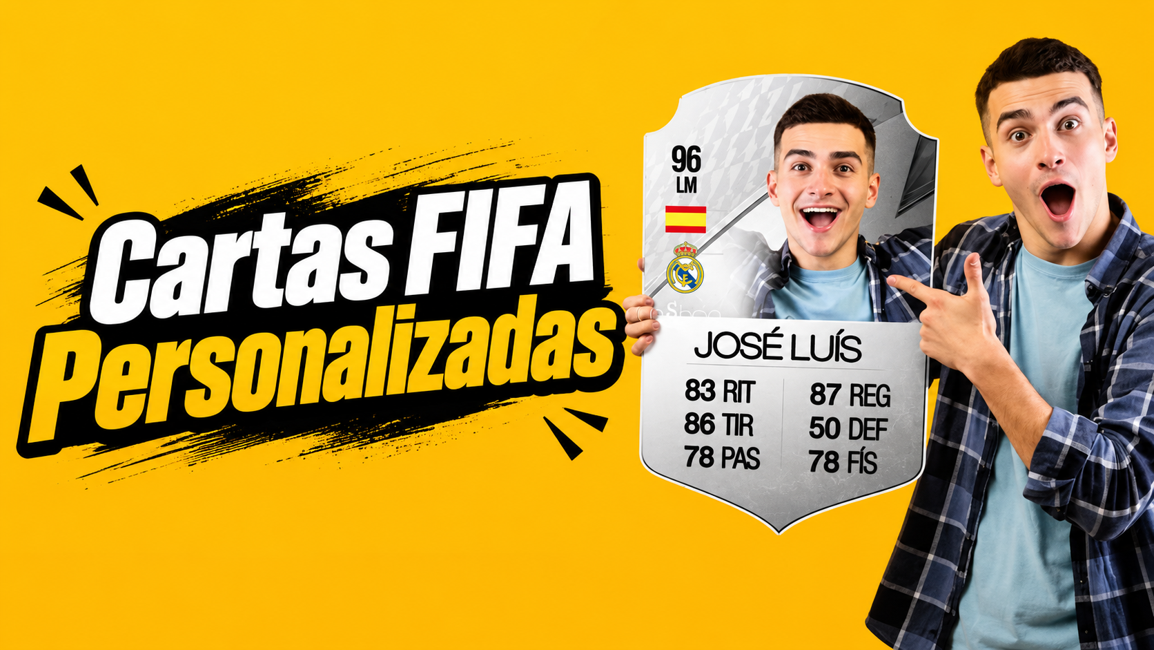Cartas FIFA personalizadas