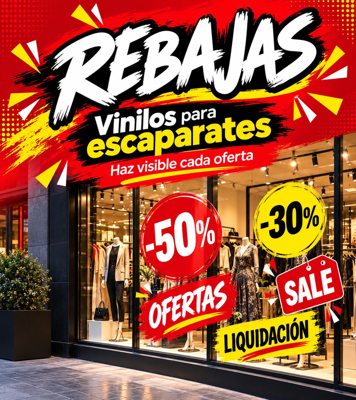 Rebajas para escaparates