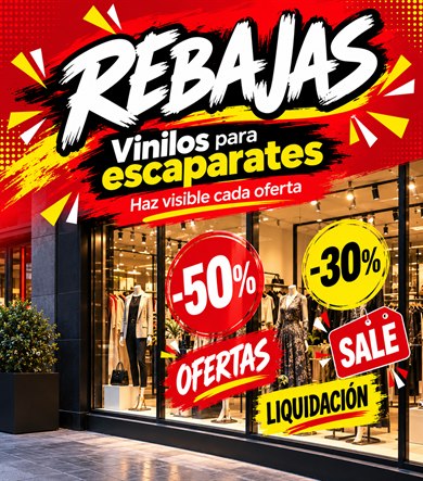 Rebajas para escaparates